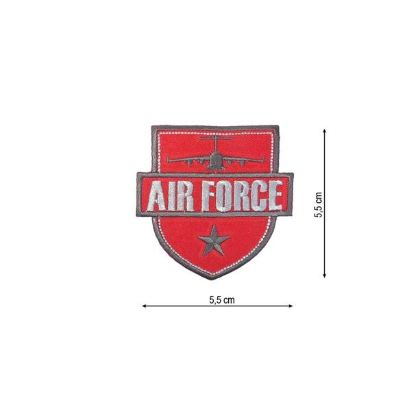 Parche termoadhesivo 55x55mm bordado Air Force