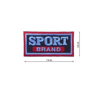 Parche termoadhesivo 78x38mm bordado Sport