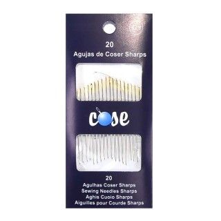 Agujas para coser largas nº5/8. 20 unidades