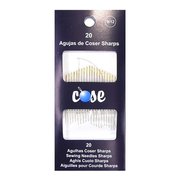 Agujas para coser largas nº9/12. 20 unidades