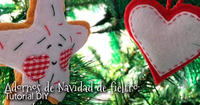 Estudiante Comerciante Casi muerto Adornos de Navidad de fieltro: Tutorial DIY - El Blog de Merceria Botton