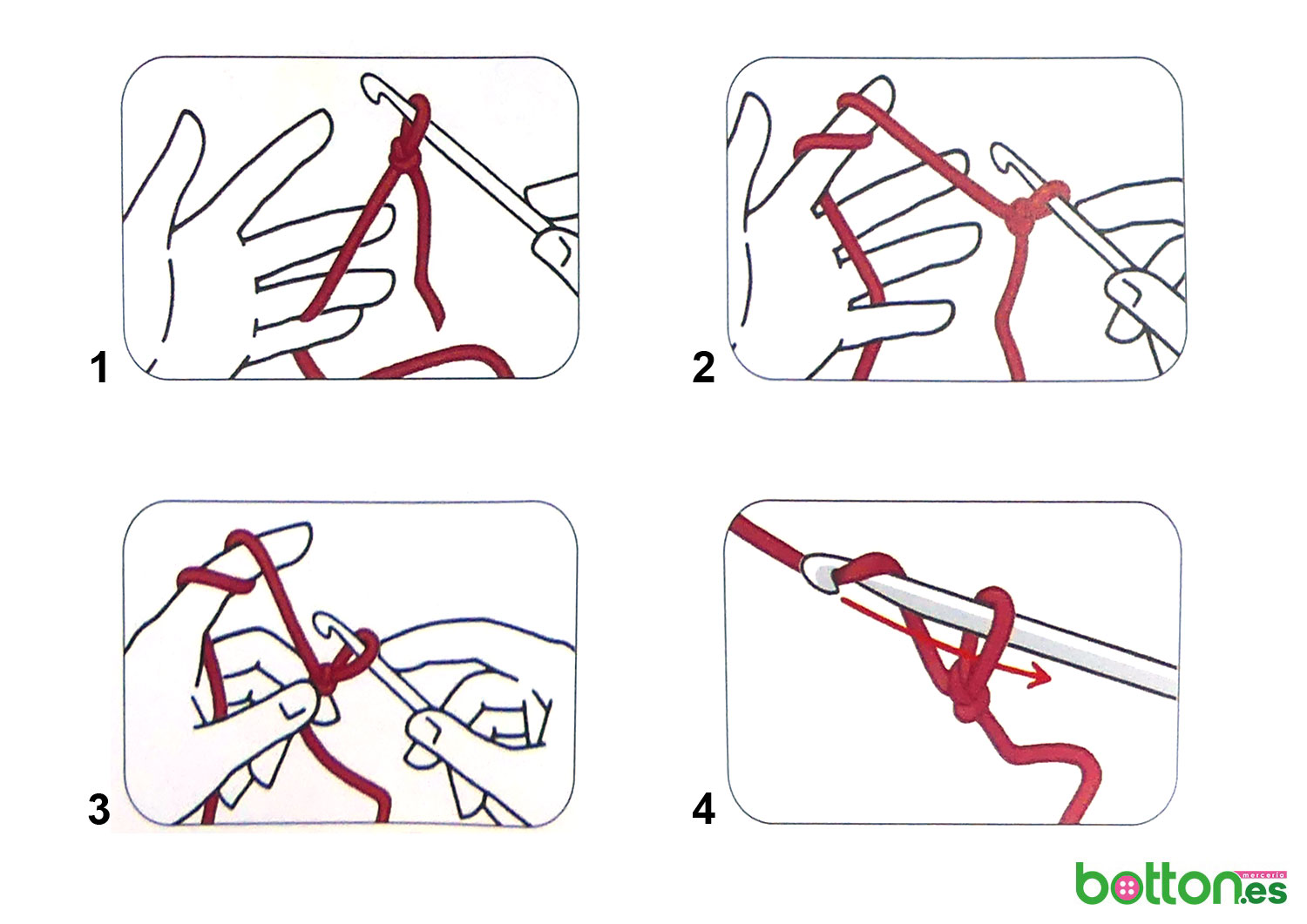 Cuaderno Optimismo mesa Las 4 técnicas básicas para iniciarte en el Crochet