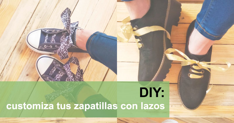 amanecer Hacer deporte Mañana Customiza tus zapatillas con lazos - El Blog de Mercería Botton